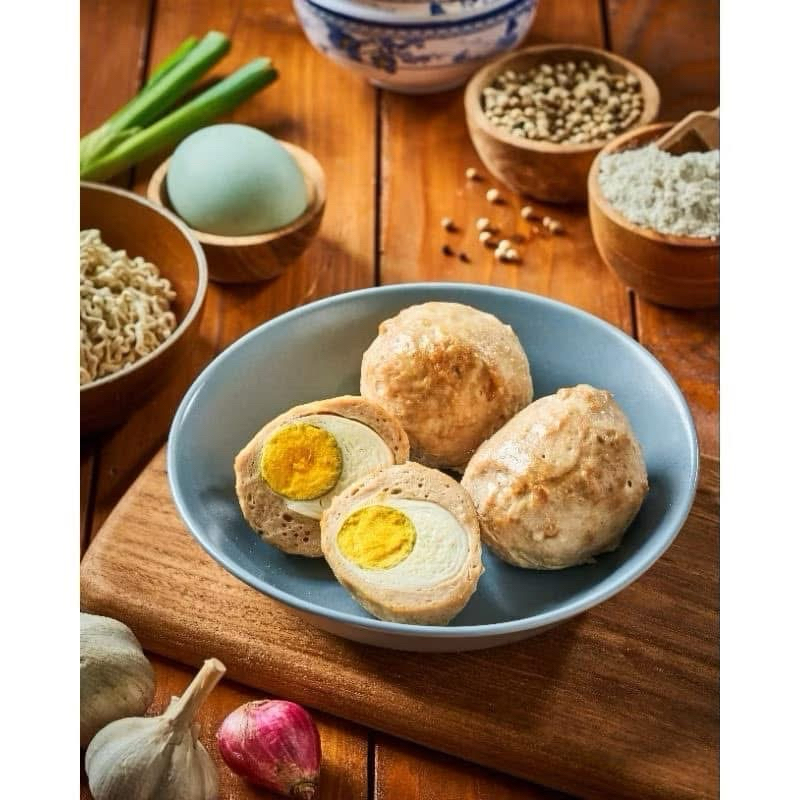 

Bakso isi telur Ayam lembut dan enak isi 4 plus bonus