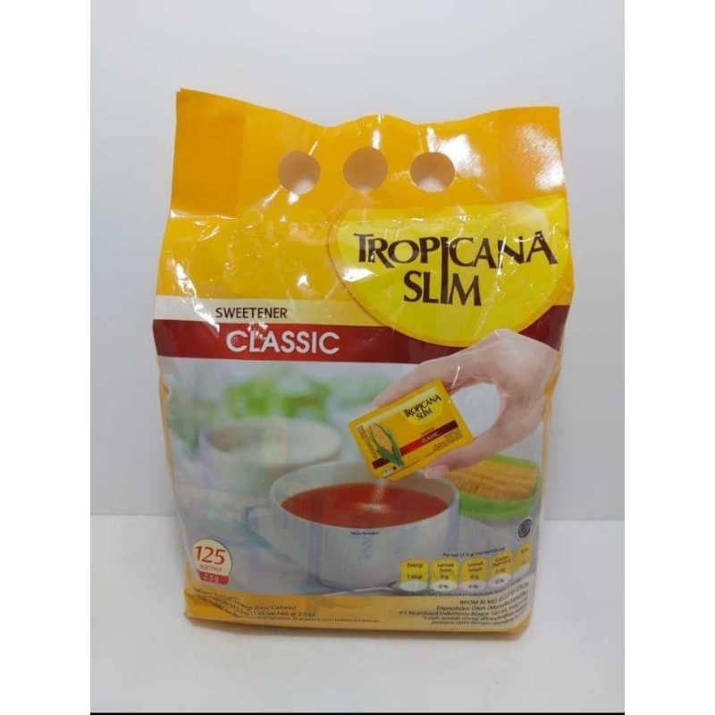 

TROPICANA SLIM SWEETENER CLASSIC 160 sashet isi 2,5/sashet