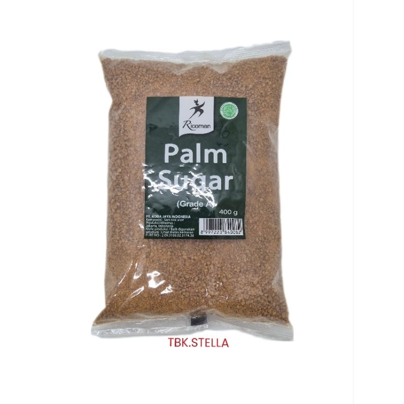 

RICOMAN PALM SUGAR GRADE A 400 GR / GULA PALEM