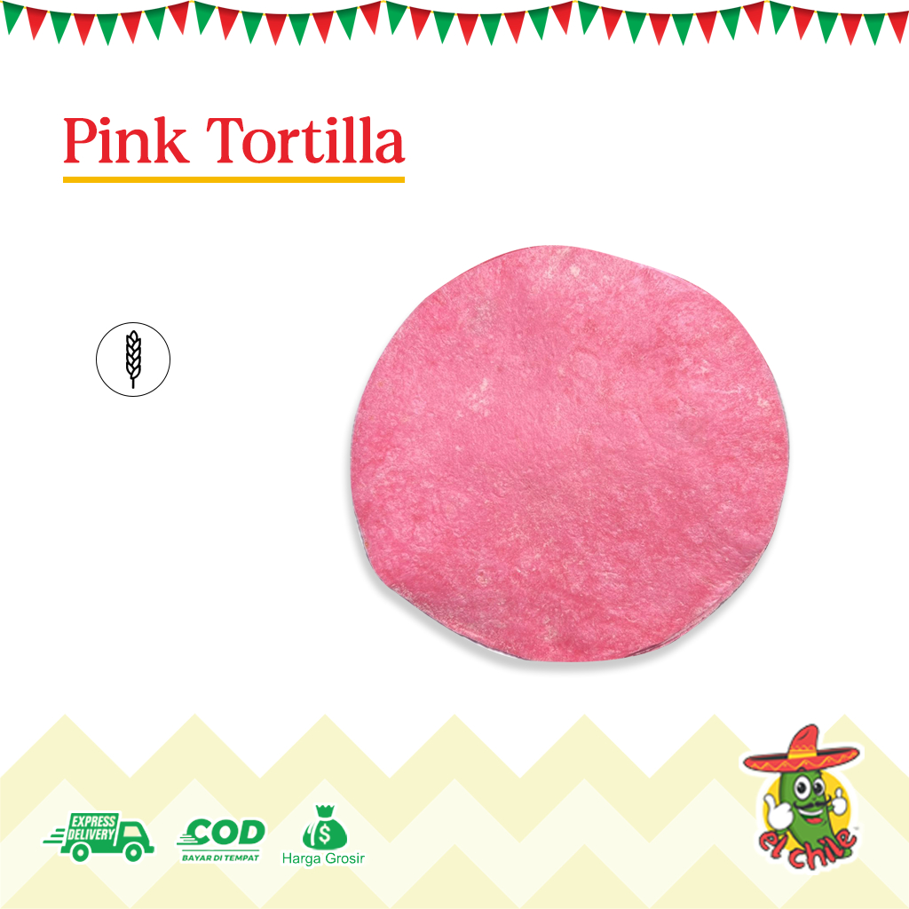 

EL CHILE TORTILLA KULIT KEBAB PINK TORTILLA 10 PCS