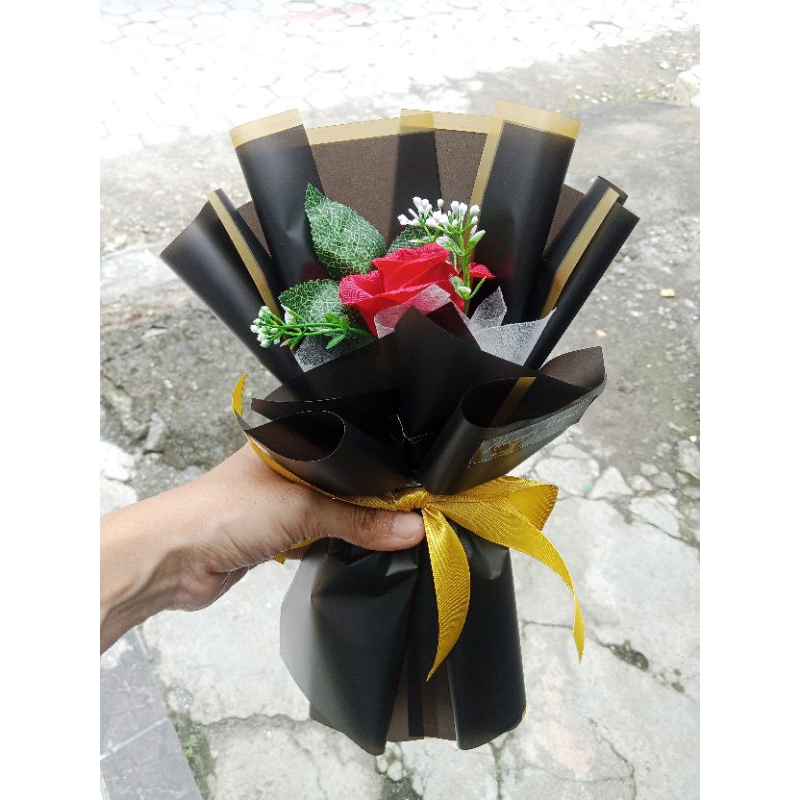 BUKET MAWAR 1 TANGKAI