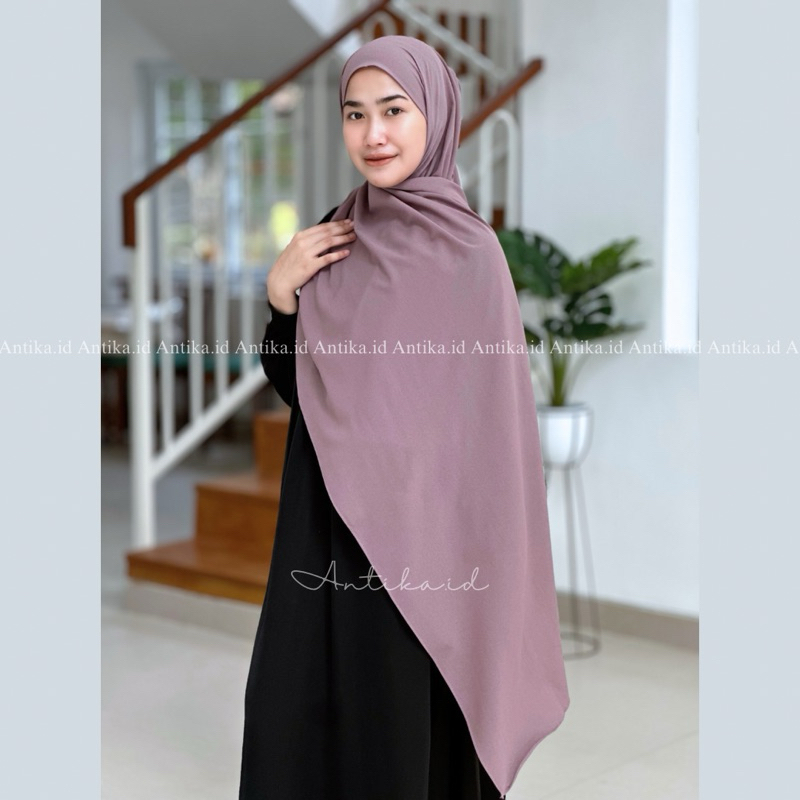 Antika.id Pashmina jumbo Diamond Crepe Premium 200x75 Panjang Syar’i Anti Tembem Anti Terawang Adem 