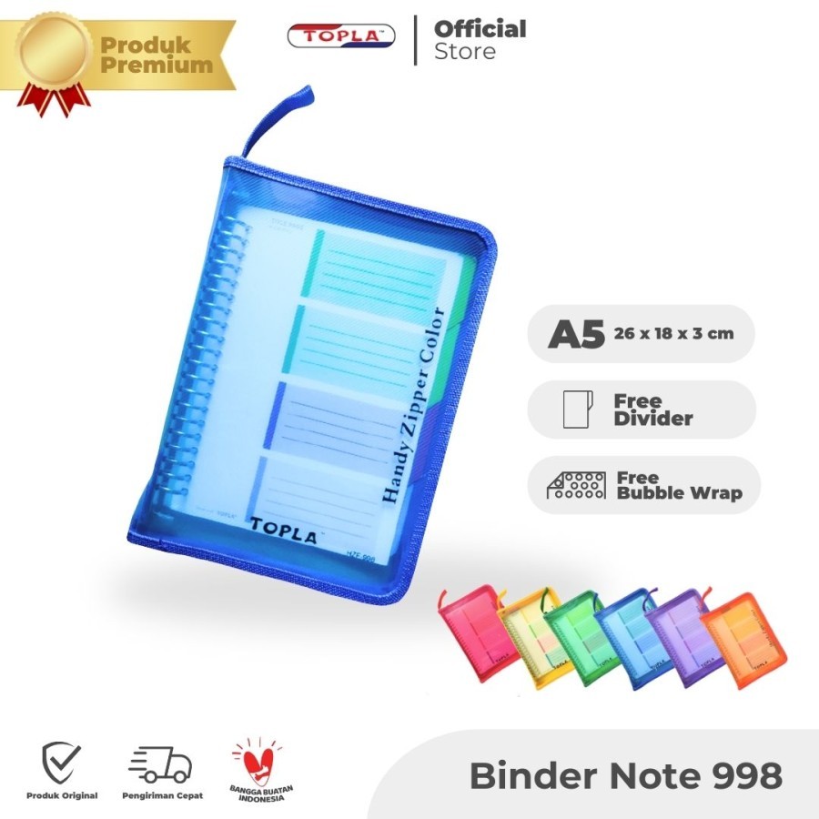 

Binder Zipper Topla 998 A5