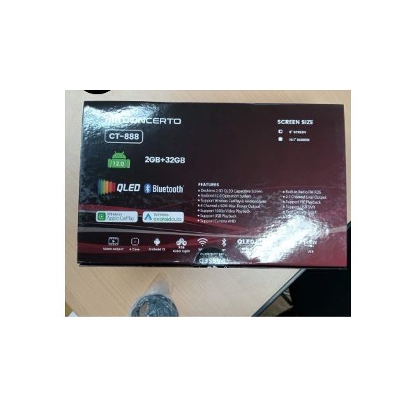HEAD UNIT CONCERTO 10 INCH RAM 2/32 GB / HEAD UNIT CONCERTO CT-888
