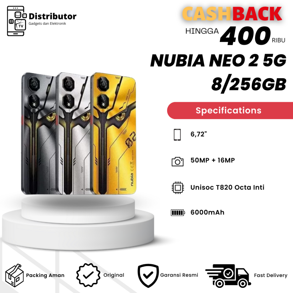 Nubia Neo 2 5G 8/256GB GARANSI RESMI