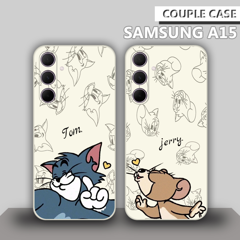 Casing Handphone Motif Couple Collection for Samsung A15 - Case HP - Casing Couple - Romantis - Lucu