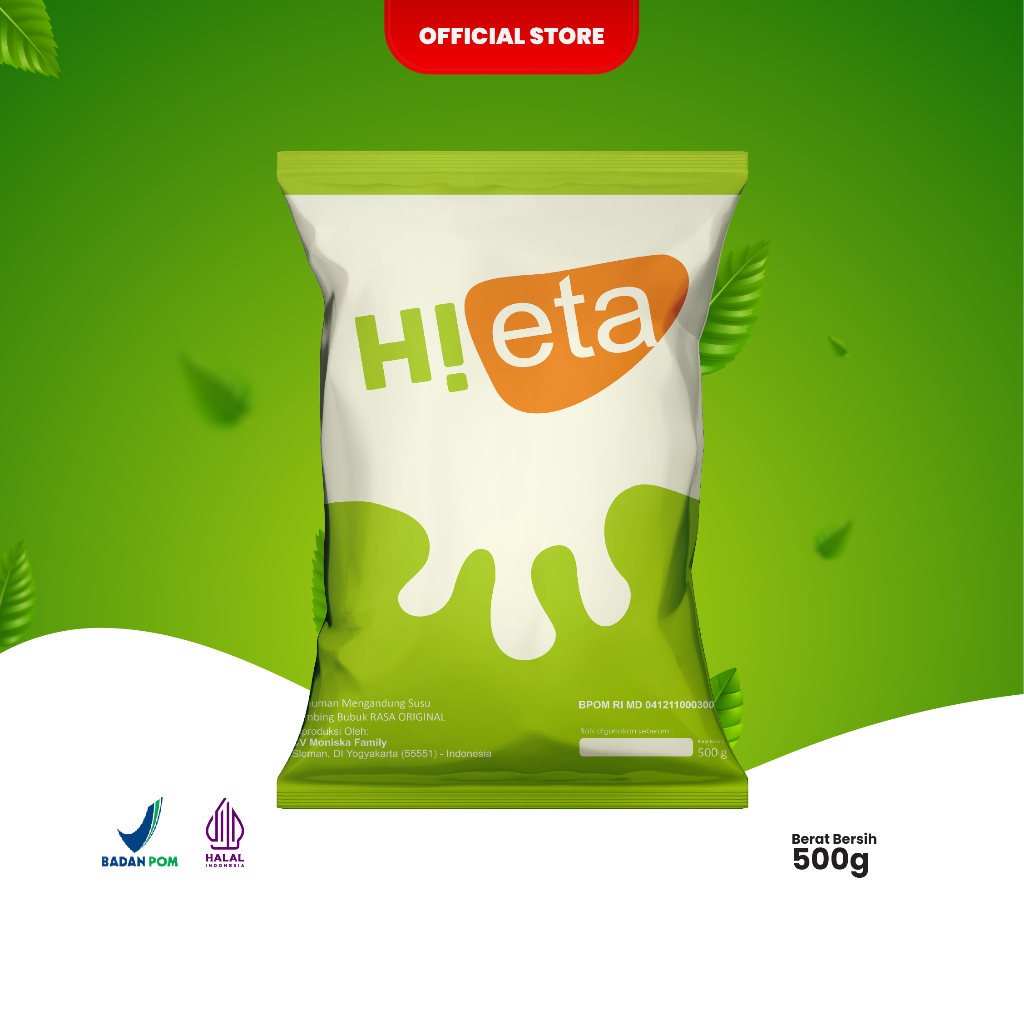 

Susu Kambing Etawa Bubuk 500gr - Rasa Original - HiEta