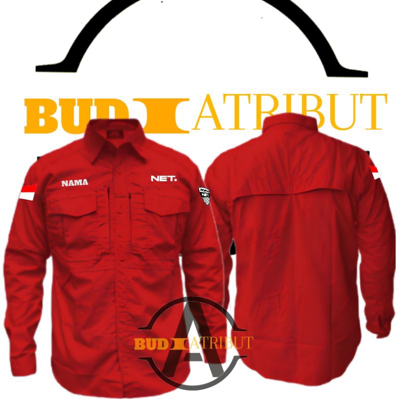 kemeja net tv / kemeja pdh net tv / kemeja mteck net tv / kemeja pdl net tv / seragam net tv / baju 
