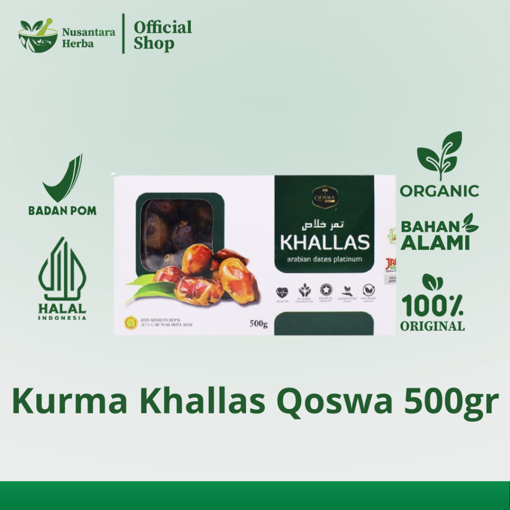 

KURMA KHALLAS Qoswa Arabian Dates Platinum 500gram