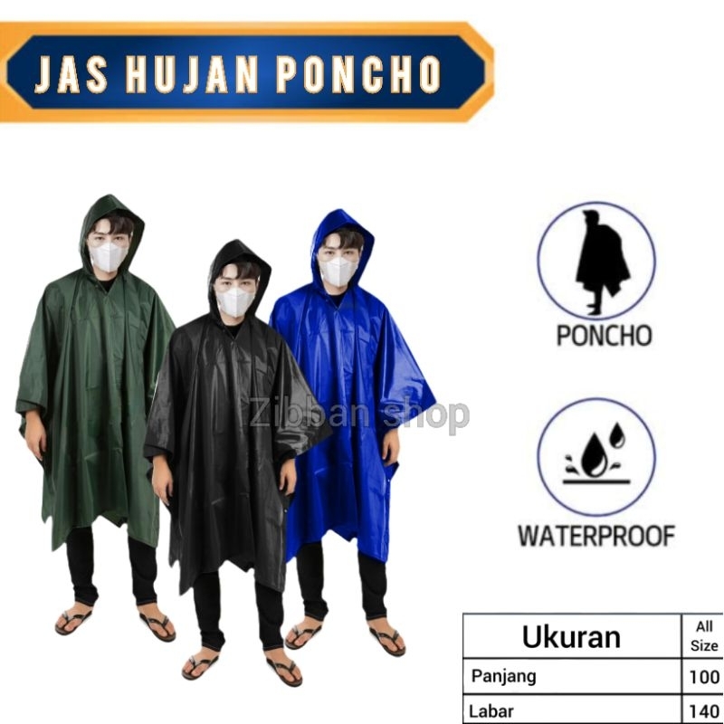 jas hujan geblus, jas hujan Ponco biway, jas hujan kalong