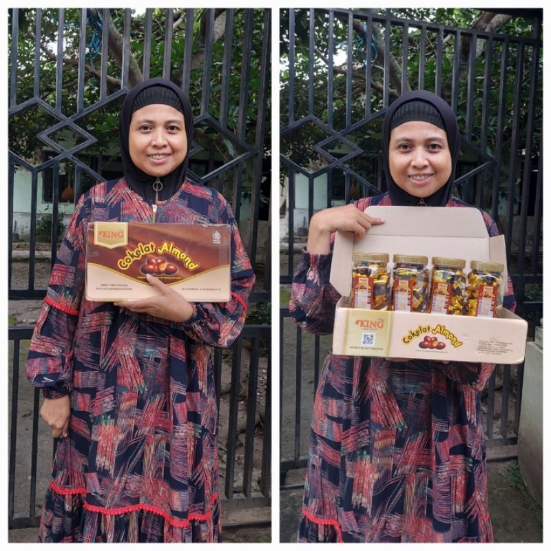 

Coklat Almond isi 4 toples D'king