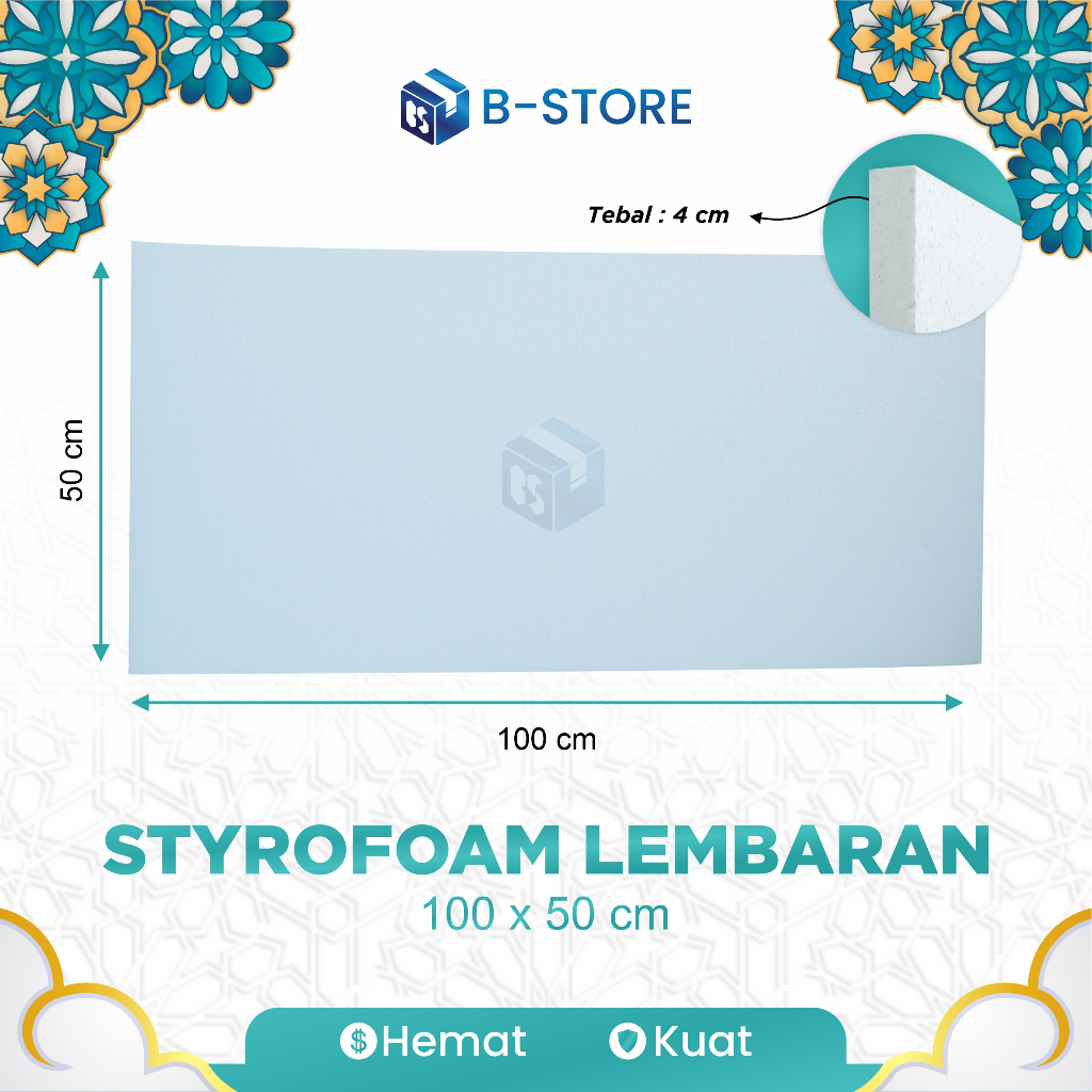 

Styrofoam Lembaran 100 x 50 tebal 4cm
