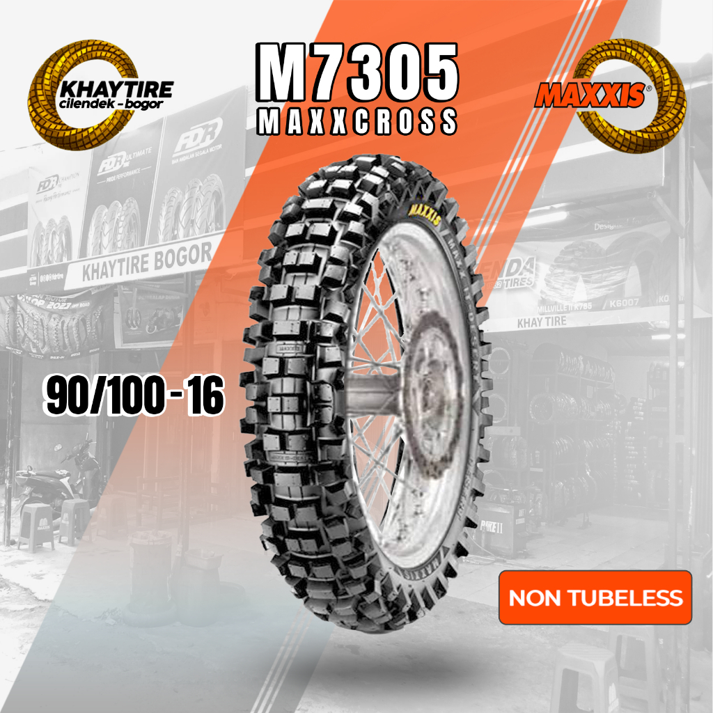 Ban Motor Trail/Cross MAXXIS M7305 90/100 Ring 16 Non Tubeless