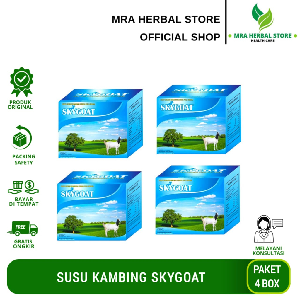 

Skygoat Paket Hemat | Susu Kambing Etawa Murni Dengan Krim Bubuk Original | Susu Kambing Etamilku