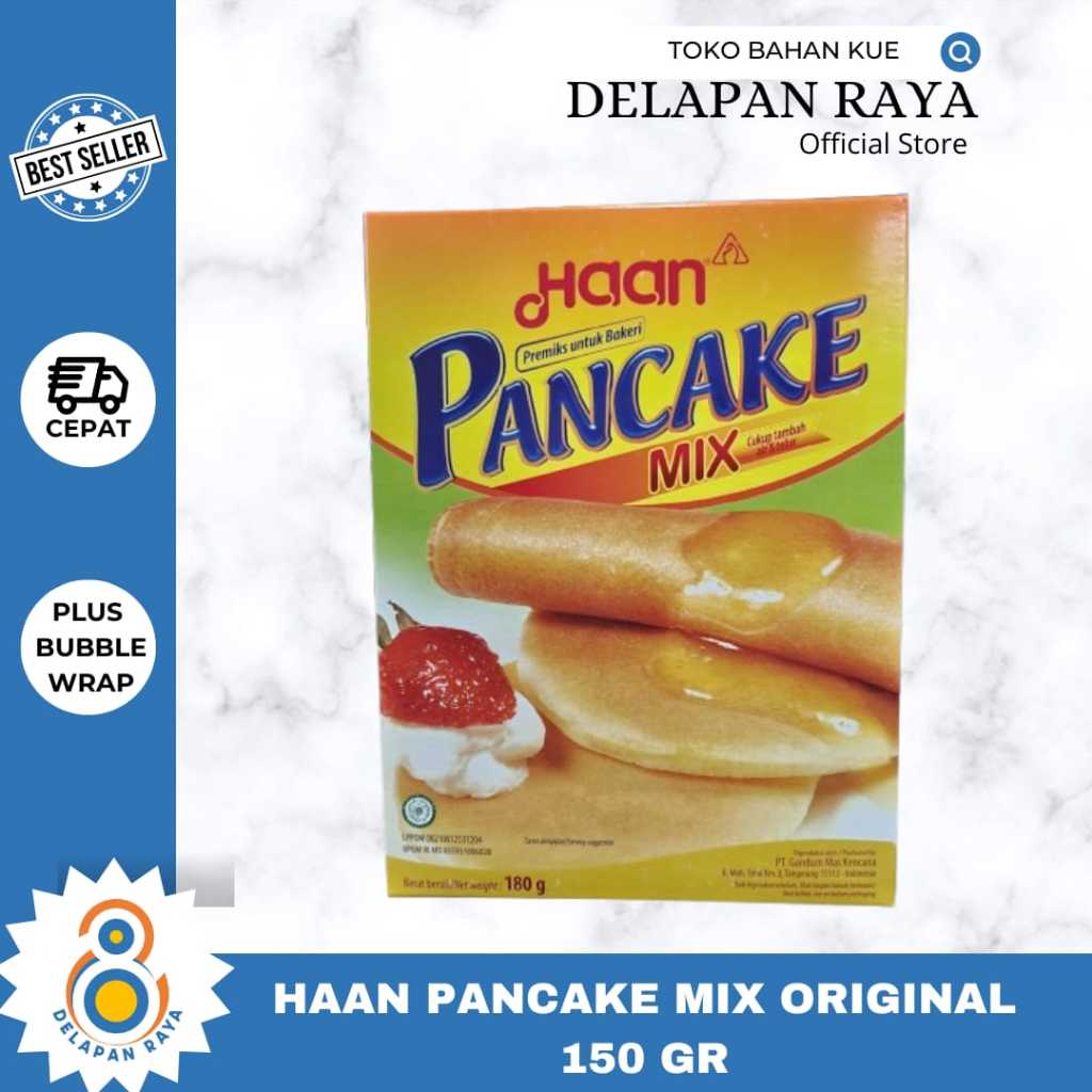 

HAAN PANCAKE MIX ORIGINAL 150GR /TEPUNG PREMIX PANCAKE INSTANT -8Raya