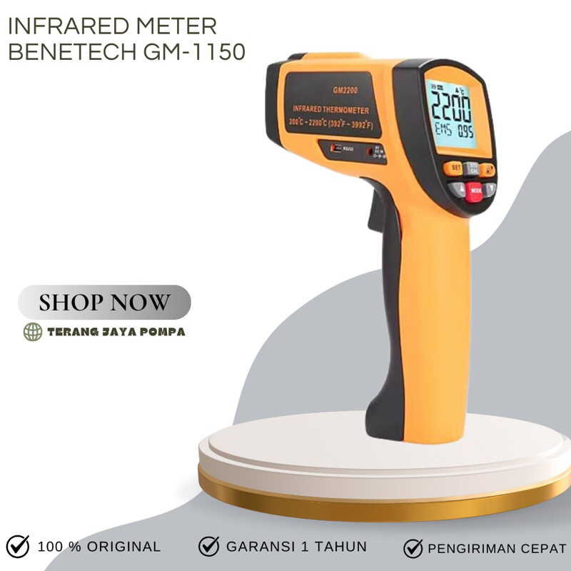 Benetech GM1150 Infrared Thermometer IR Gun Termometer GM-1150