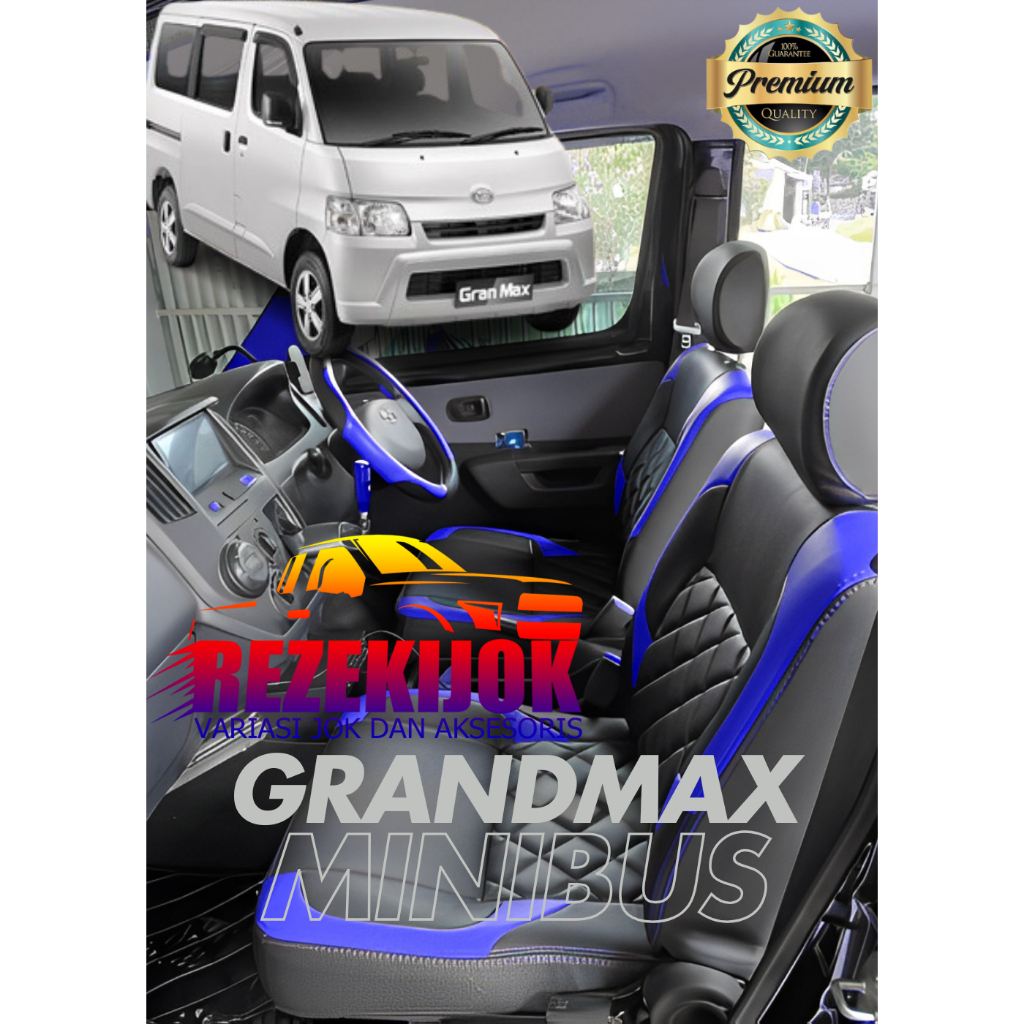 Sarung Jok Mobil I Cover Jok Mobil Grand Max Minibus Variasi Kotak Sabit