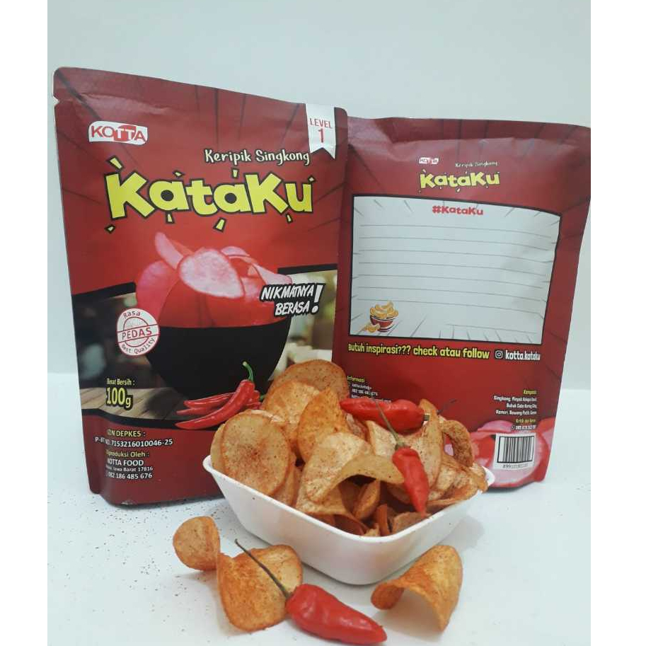 

Keripik Singkong 100gram | Snack Rasa Pedas Renyah | Cemilan Premium Enak Murah | Kataku Keripik Singkong Pedas