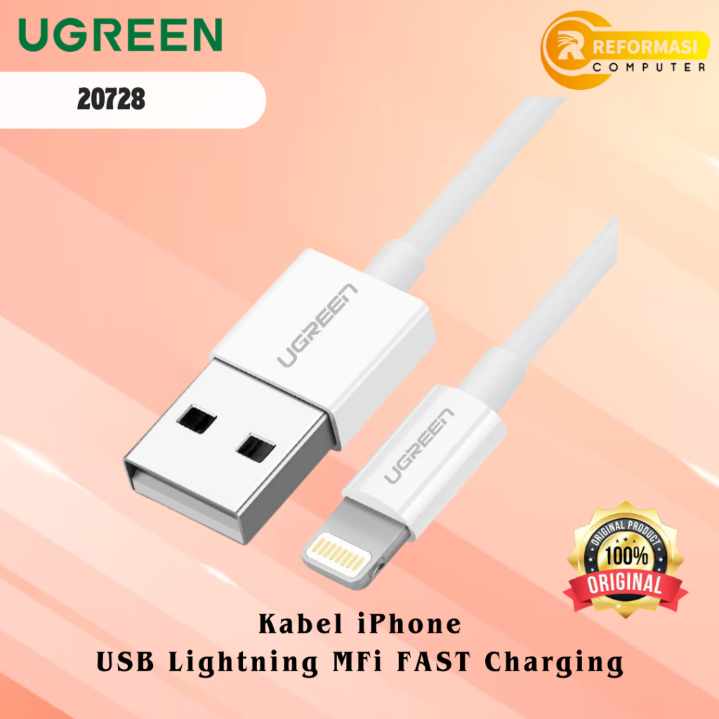 UGREEN Kabel iPhone UGREEN  USB Lightning MFi FAST Charging 20728