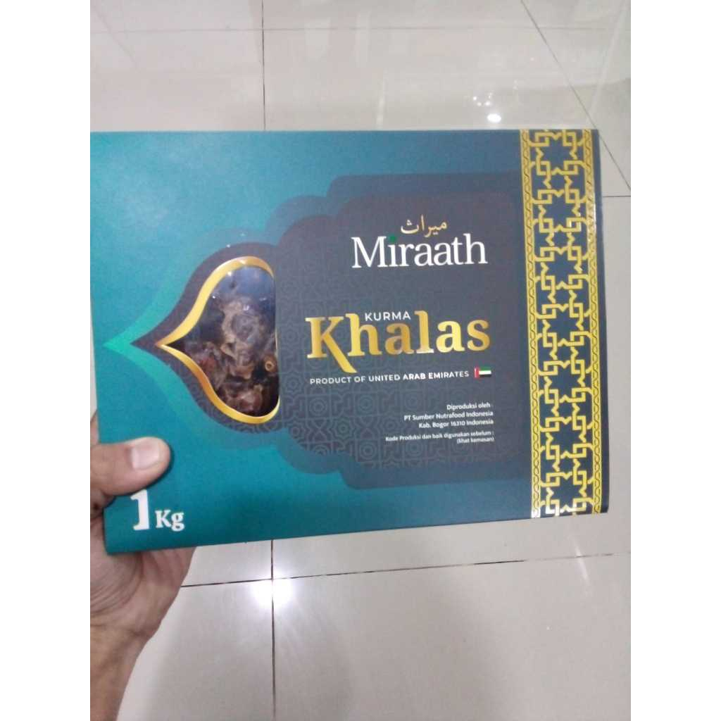 

Kemasan baru Kurma Khalas Miraath 1 kg - ORIGINAL / Makanan Ringan Manis