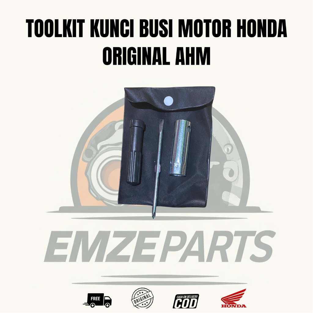 Toolkit Kunci Busi Motor Honda Original AHM - Toolkit Set Motor Honda Matic Bebek Vario Beat Scoopy