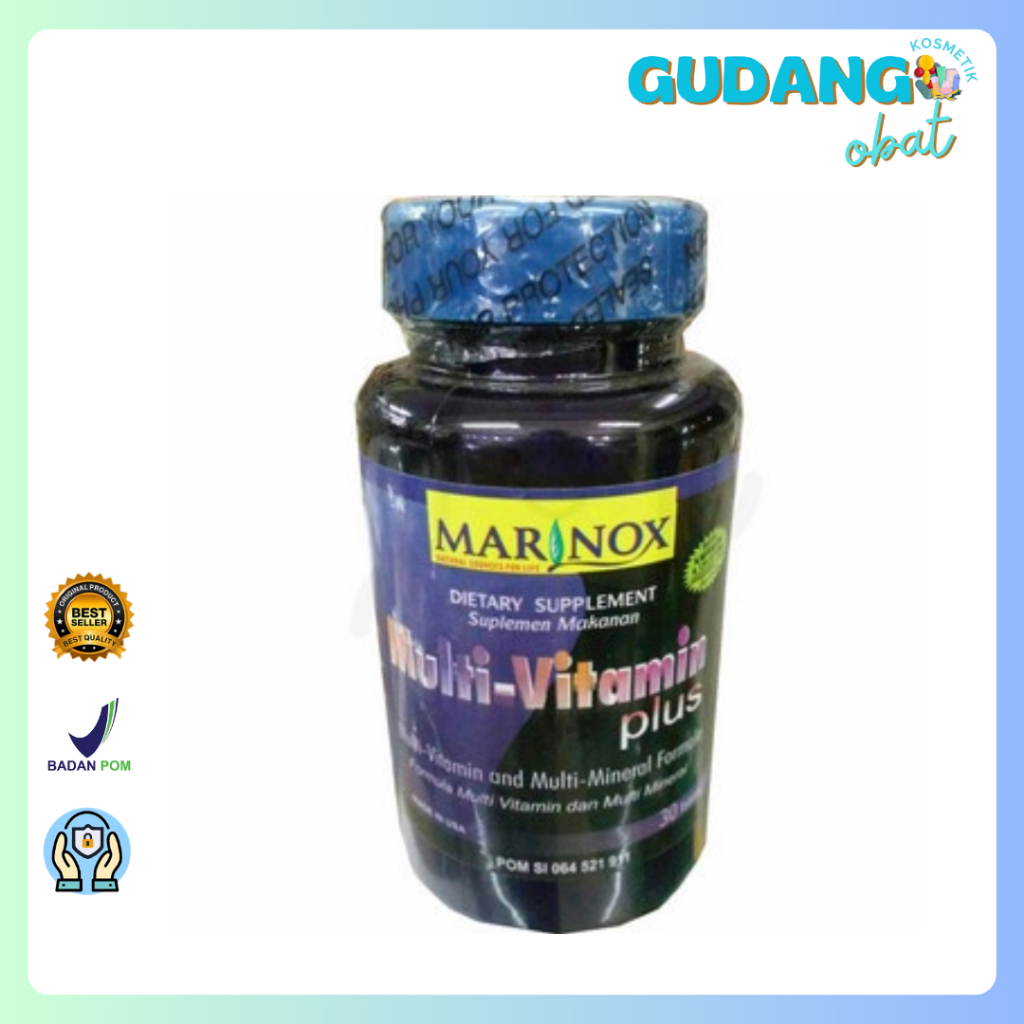 Marinox Multivitamin Plus 30s - Meningkatkan Daya Tahan,Kekebalan Tubuh, Menjaga kesehatan tulang