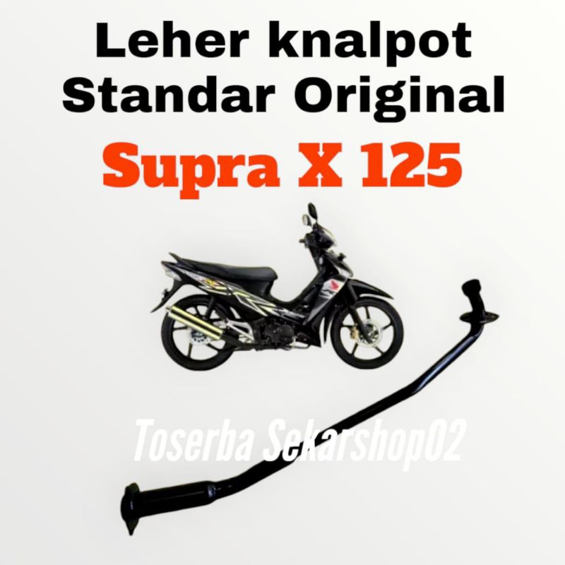 Leher Knalpot standar Supra x 125 Leher Sambung Supra x 125 Supra Batman original