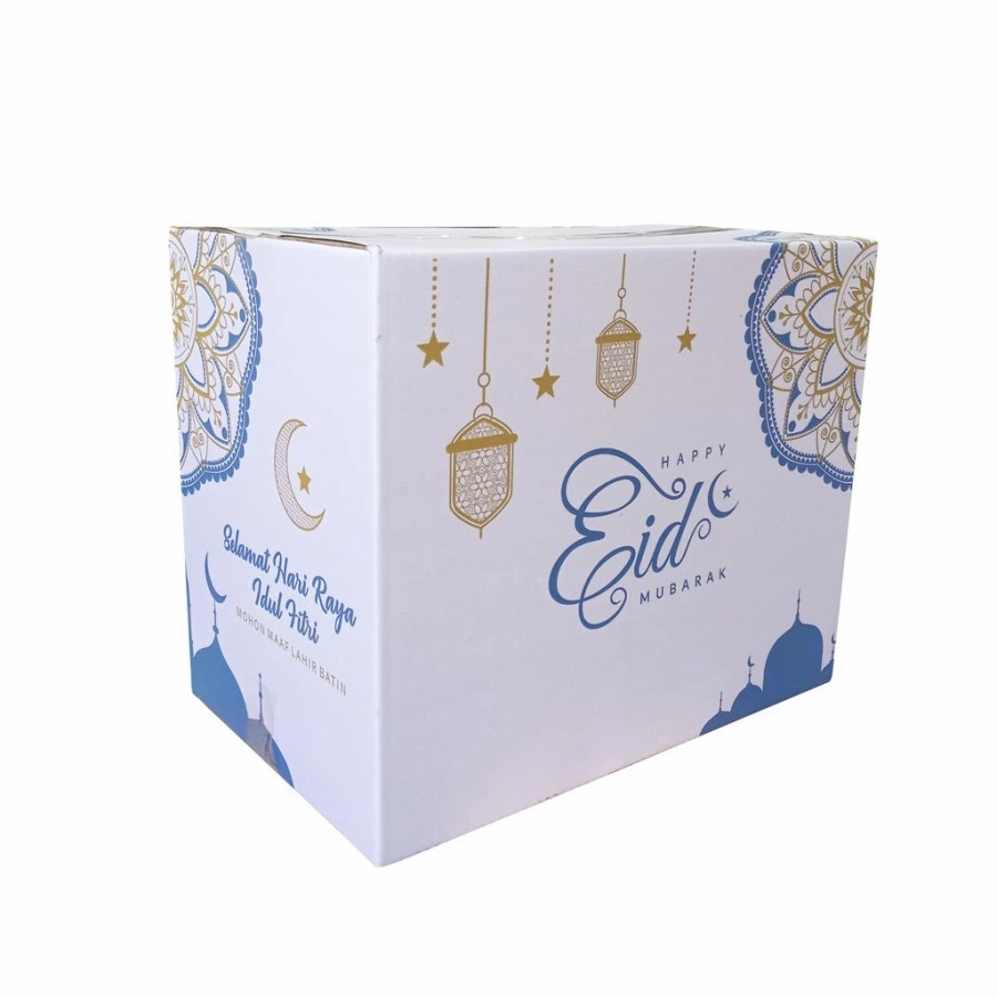 

kotak packaging box lebaran ukuran 40 x 25 x 32 cm kardus parcel lebaran sembako hari raya idul fitri