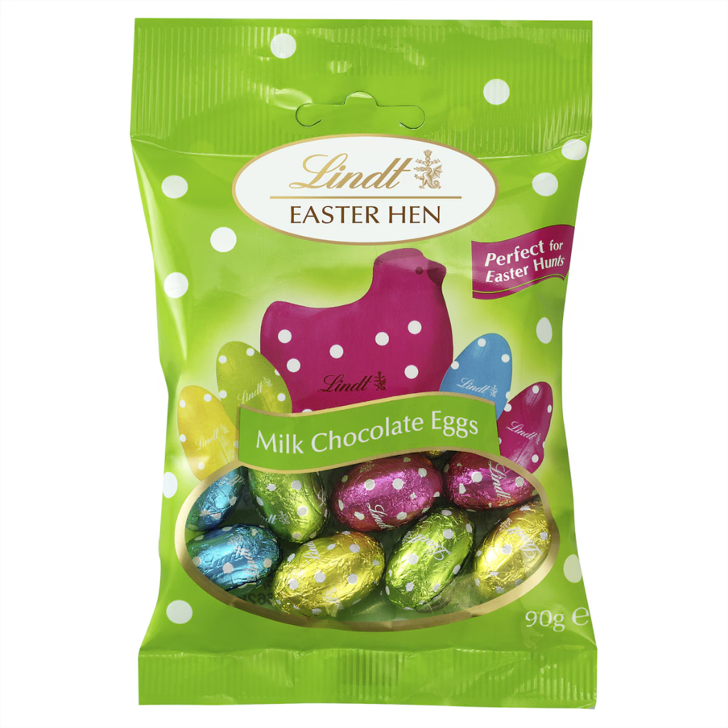 

Lindt Easter Hen Milk Chocolate Eggs Bag