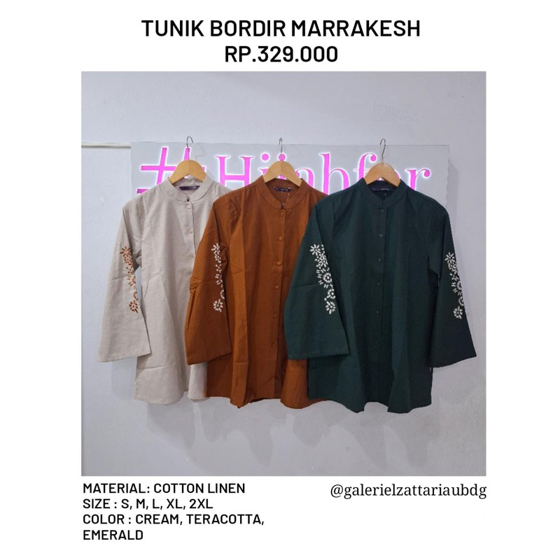 Tunik bordir marrakesh elzatta tunik elzatta