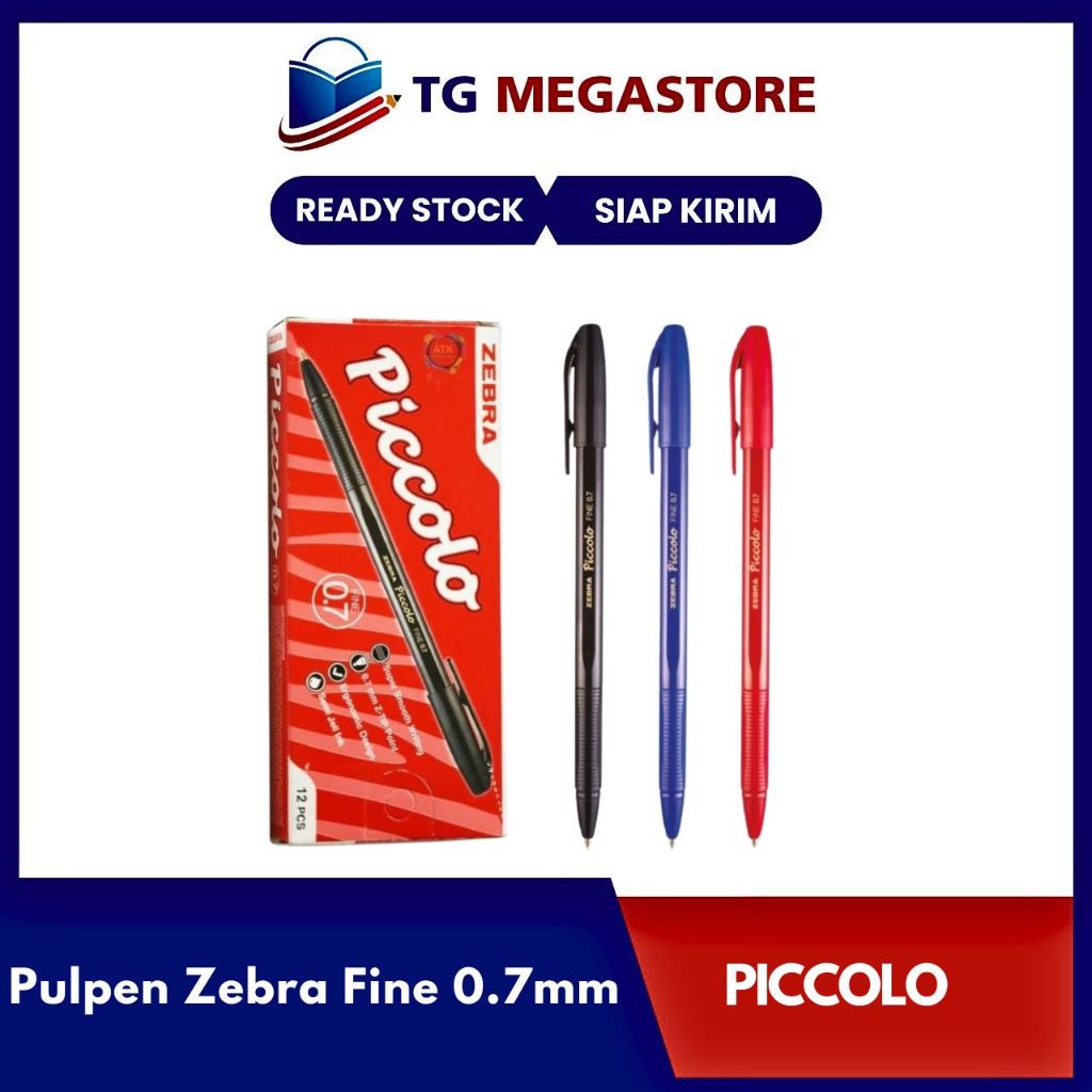 

Pulpen Piccolo Zebra Fine 0.7mm
