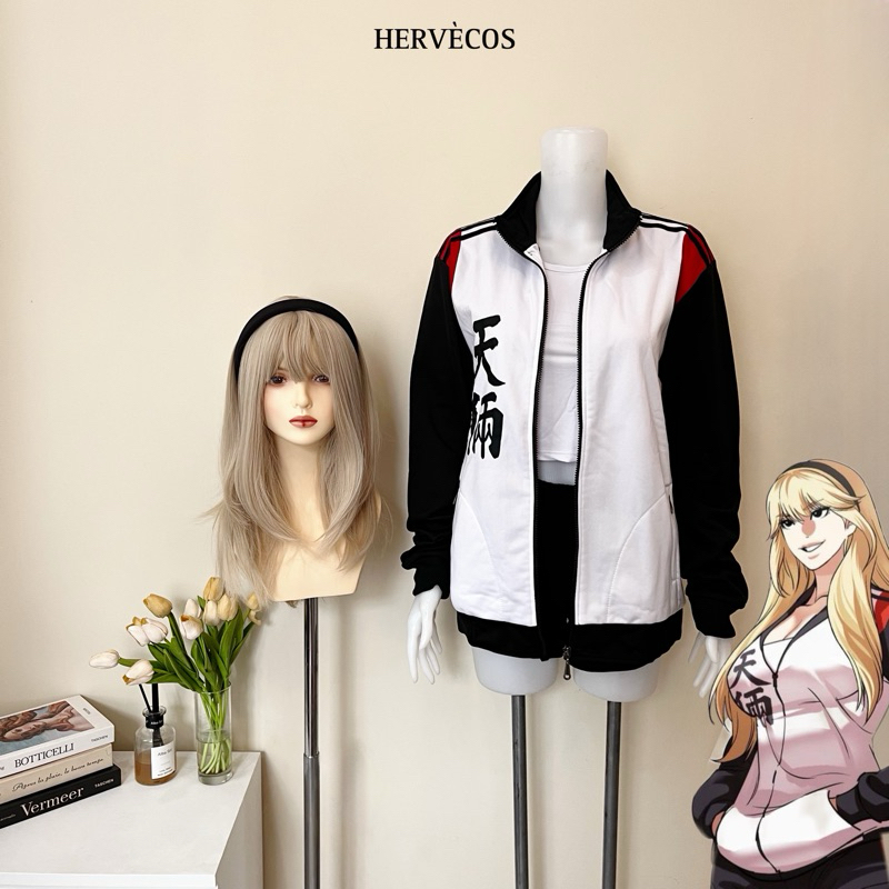 【Hervé】Ready Kim Miru Lookism Costume Cosplay Manhwa Jacket Wig Kostum Jaket Hervecos