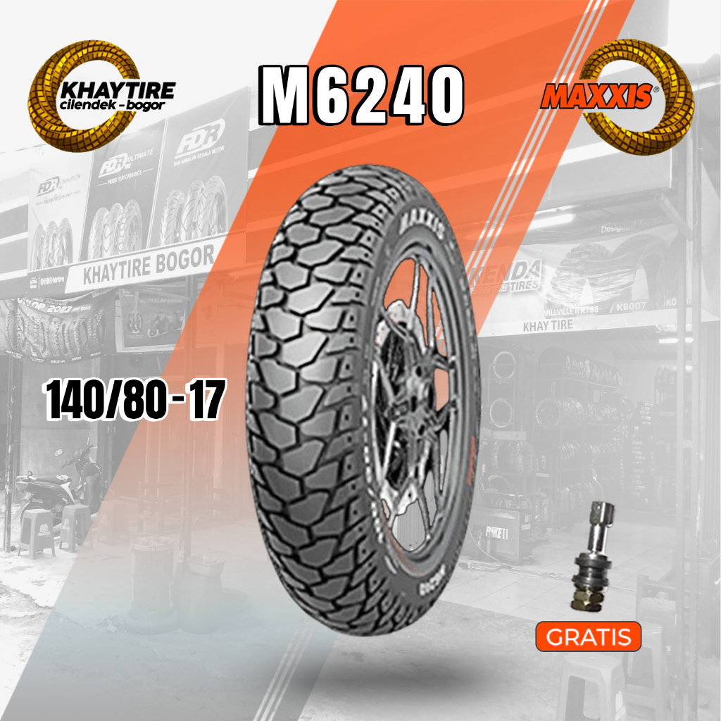 Ban Motor Touring 𝗠𝗔𝗫𝗫𝗜𝗦 𝗠𝟲𝟮𝟰𝟬 140/80 Ring 17 Tubeless