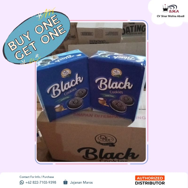 

SNACKMURAH - Denex Black Cookies (Buy1 Get1) 1Box = 12pcs