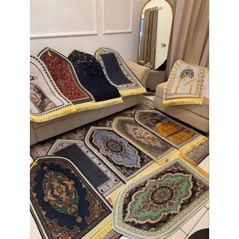 MAHGOSHOP KARPET SAJADAH ESTETIK KUBAH SAJADAH BULU TEBAL EMPUK SAJADAH KUBAH SAJADAH SESERAHAN