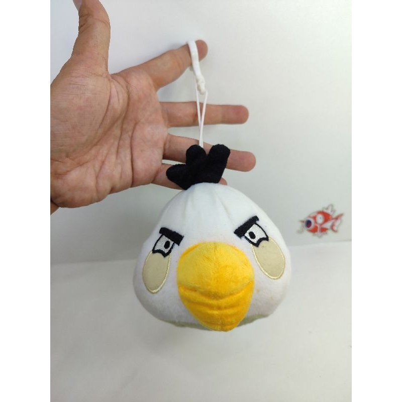 boneka angry bird putih mini keychain original angry bird