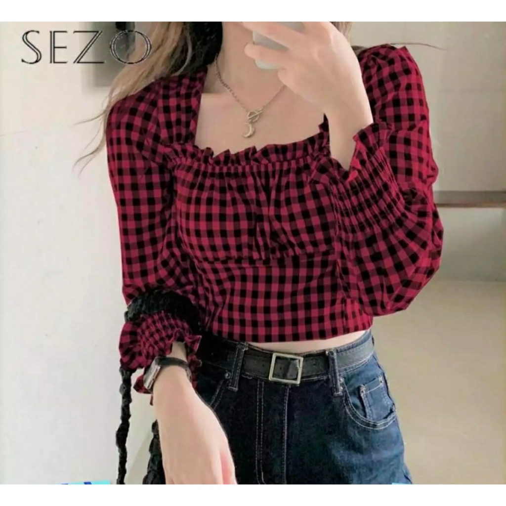 (NC) Blouse Alena Ld 90 cm P 50 cm B 102 gr Cotton Polyester #4103