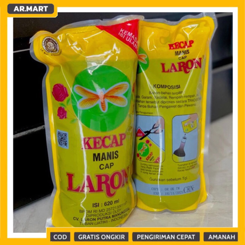 

Kecap LARON Tuban Refill Besar 620ml