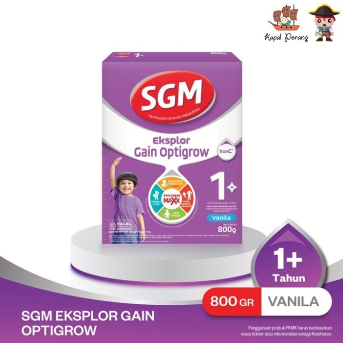 

SGM Eksplor Gain Optigrow 800 Gram Vanila