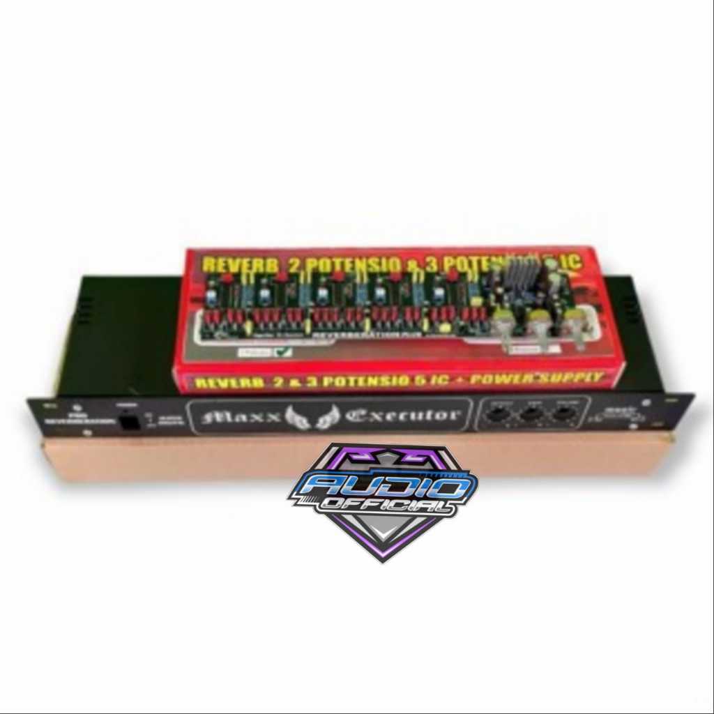 Paket Box + Kit ECHO Reverb 3 Potensio Reverbration Kualitas Bagus