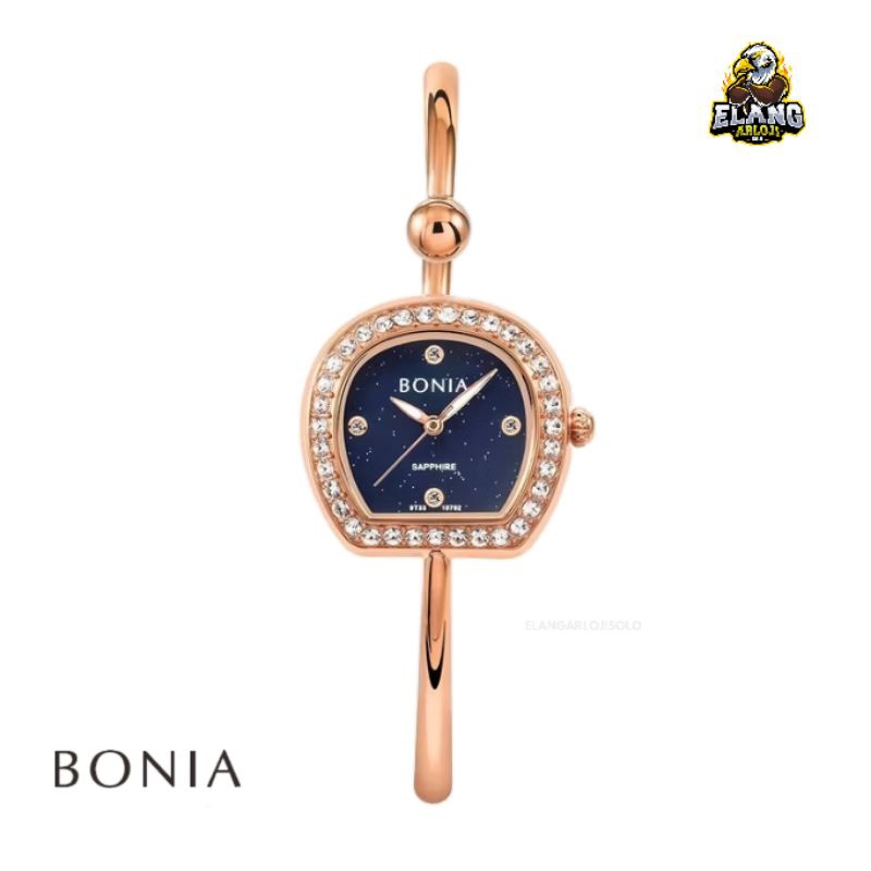 Jam Tangan Wanita Bonia Sonia B10792-2587S Sapphire Blue Dial Original Resmi