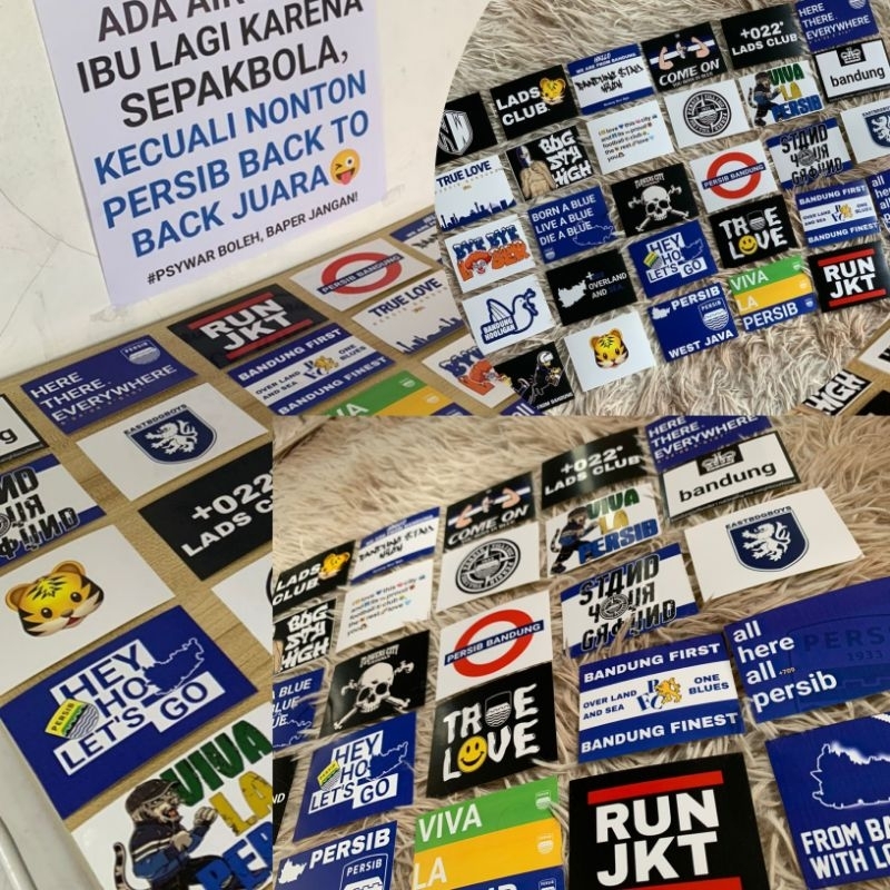 

STICKER BOBOTOH PERSIB CASUAL / STICKER CUTTING MURAH