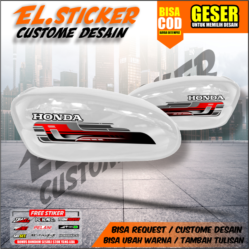 STRIPING CB100 STICKER CB100 UV TRANSPARAN, STICKER VARIASI HONDA CB 100 STRIPING CB125 TRANSPARAN 2