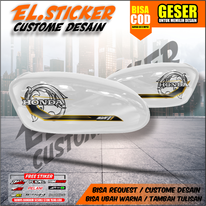 STRIPING CB100 STICKER CB100 UV TRANSPARAN, STICKER VARIASI HONDA CB 100 STRIPING CB125 TRANSPARAN 2