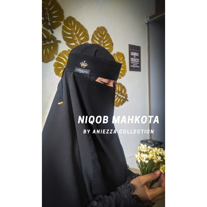 Niqob mahkota aniezza collection temboro, cadar, hijab