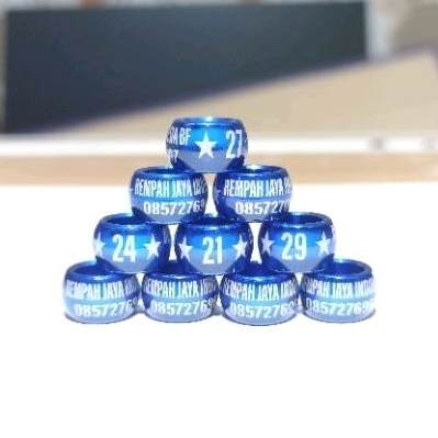 RING BURUNG MERPATI CUSTOM NAMA LASER DONAT