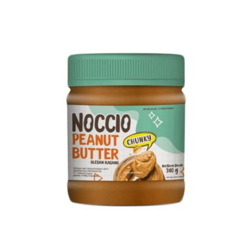 

Noccio Peanut Butter Chunky 340Gr/Jar - Selai Kacang Kasar