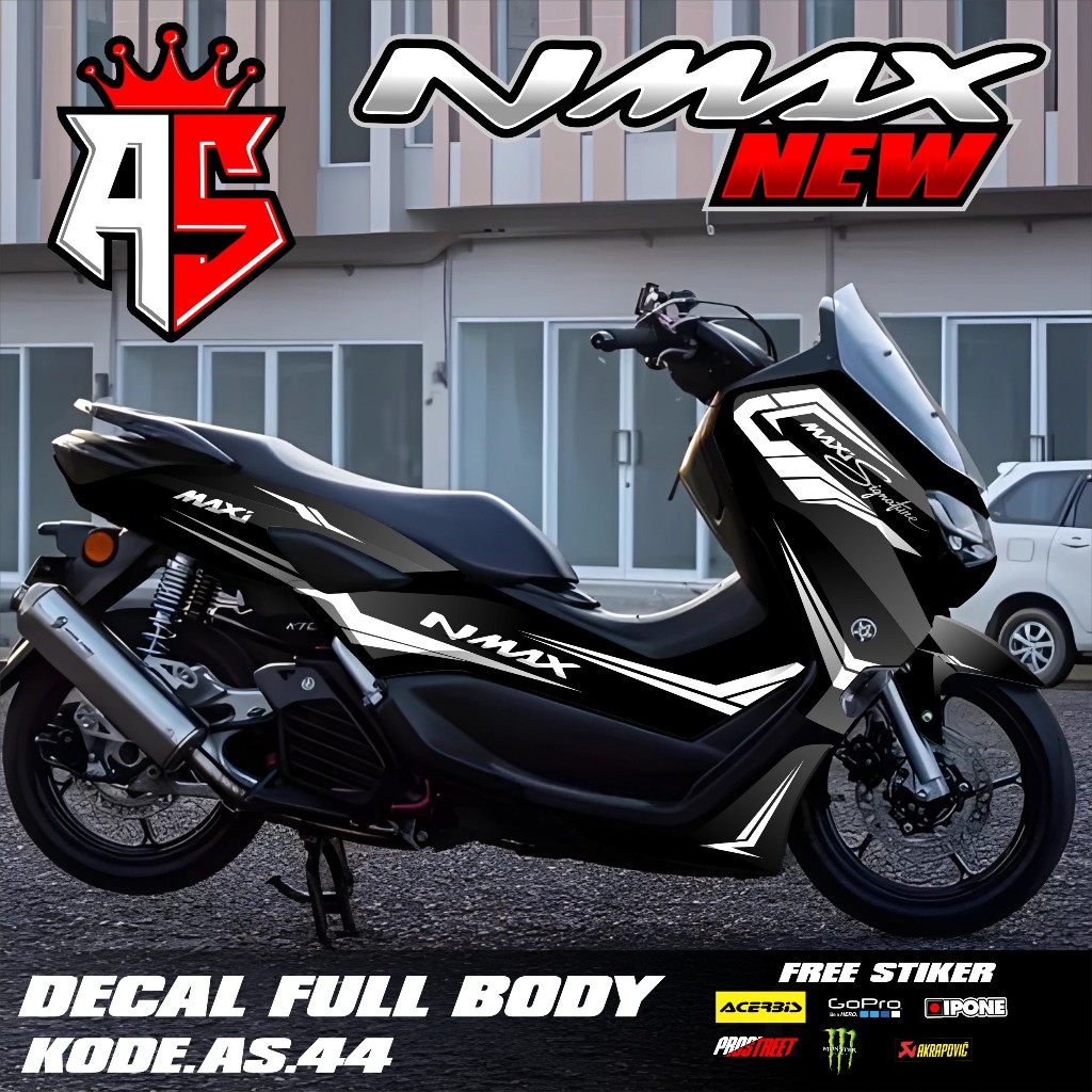 (COD) Decal Sticker FullBody Yamaha Nmax 155 New 2020 2021 2022 2023 2024 Sticker Decal Nmax New Des