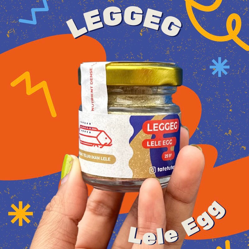 Tatetuten Leggeg Lele Egg Bubuk Telur Ikan Lele Segar MPASI