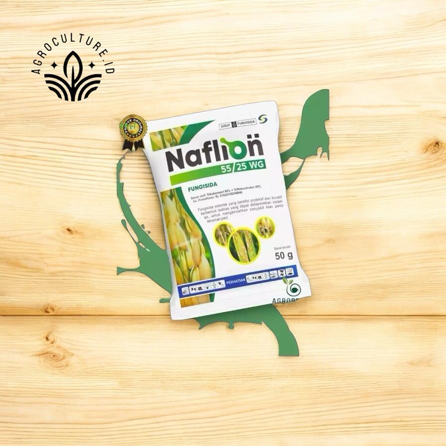 Fungisida NAFLION 55/25 WG 50 gr ASLI ORIGINAL 100% Obat Jamur Cacar Daun Tutul Bulai Tanaman sepert